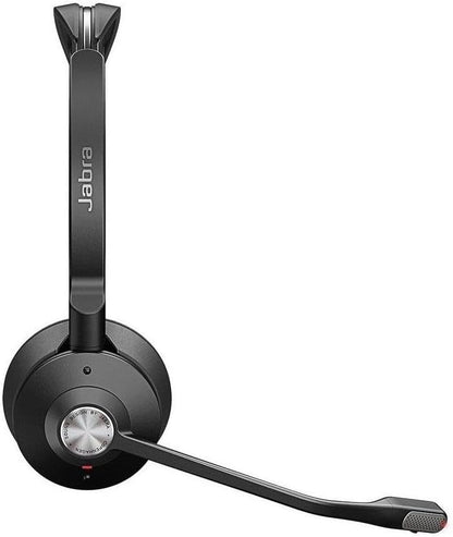 Jabra Engage 75 SE Stereo Wireless Headset Professional Calls, DECT security, 150m range, USB-C to USB-A, Advanced noise-cancelling microphone, all-day comfort with base, Microsoft Certified - Black