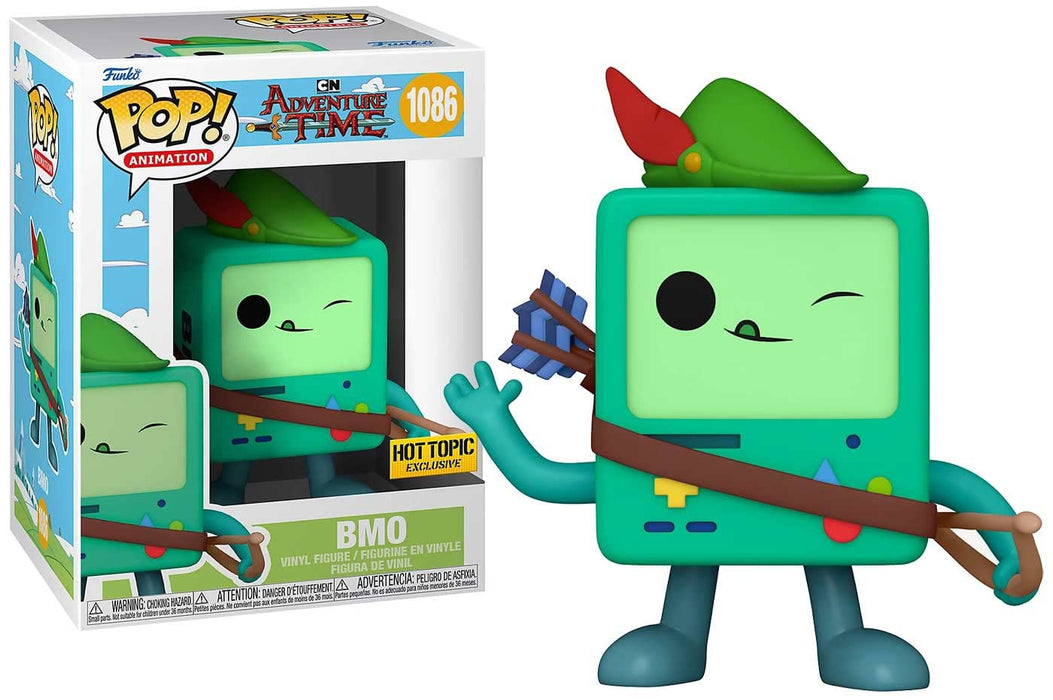 Funko Pop! Animation: At - BMO with Bow - Adventure Time - Figura de Vinilo Coleccionable - Idea de Regalo- Mercancia Oficial - Juguetes para Niños y Adultos - TV Fans