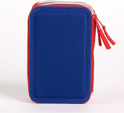 CERDÁ LIFE'S LITTLE MOMENTS Giotto Spiderman pennenetui met viltstiften, balpennen en potloden | drievoudig etui voor kinderen met Marvel-design, Spiderman, 12.5x6.5x19.5 cm, Gelicentieerd product