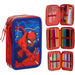 CERDÁ LIFE'S LITTLE MOMENTS Giotto Spiderman pennenetui met viltstiften, balpennen en potloden | drievoudig etui voor kinderen met Marvel-design, Spiderman, 12.5x6.5x19.5 cm, Gelicentieerd product