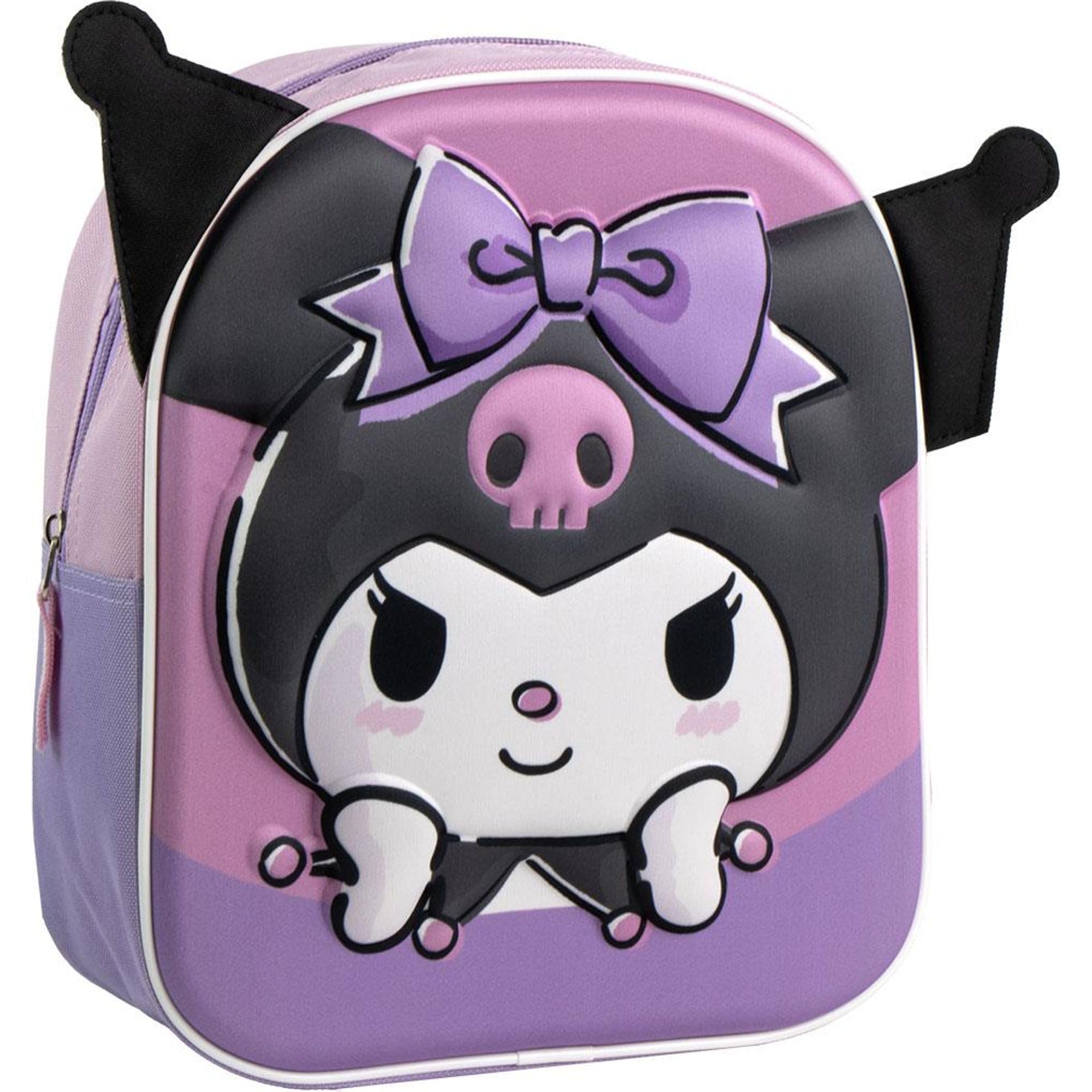 CERDÁ LIFE'S LITTLE MOMENTS Unisex Kinder Mochila Infantil 3D Aplicaciones Hello Kitty Kuromi Medidas 22.0x27.0x10.0 cm para Niñ@s Rucksack, Modell: 31 cm