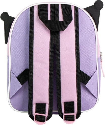 CERDÁ LIFE'S LITTLE MOMENTS Unisex Kinder Mochila Infantil 3D Aplicaciones Hello Kitty Kuromi Medidas 22.0x27.0x10.0 cm para Niñ@s Rucksack, Modell: 31 cm