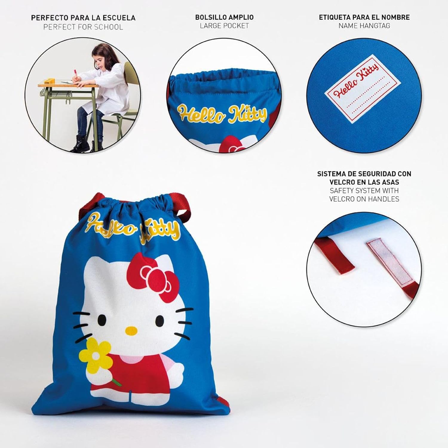 Hello Kitty - Blue School Bag