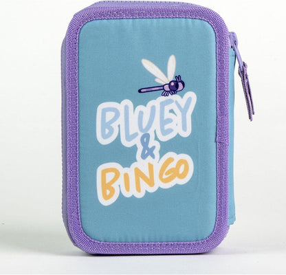 Pencil Case Bluey Light Blue 12,5 X 19,5 X 4,5 Cm
