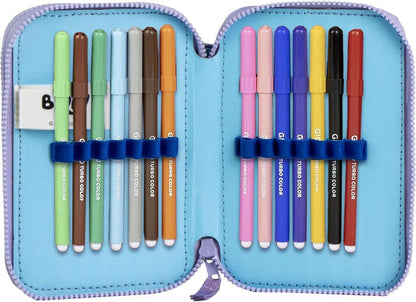 Pencil Case Bluey Light Blue 12,5 X 19,5 X 4,5 Cm