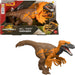 Mattel Jurassic World: El Renacer, Utahrraptor Rugido salvaje, Dinosaurio con ataque de mordisco en múltiples direcciones y sonido controlado con la cola, diseño articulado y juego digital, JGC80