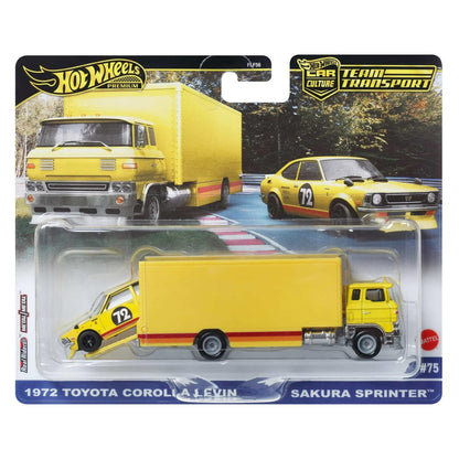 Hot Wheels - Premium Car Culture Team Transport - 1972 Toyota Corolla Levin (Sakura Sprinter) /Toys