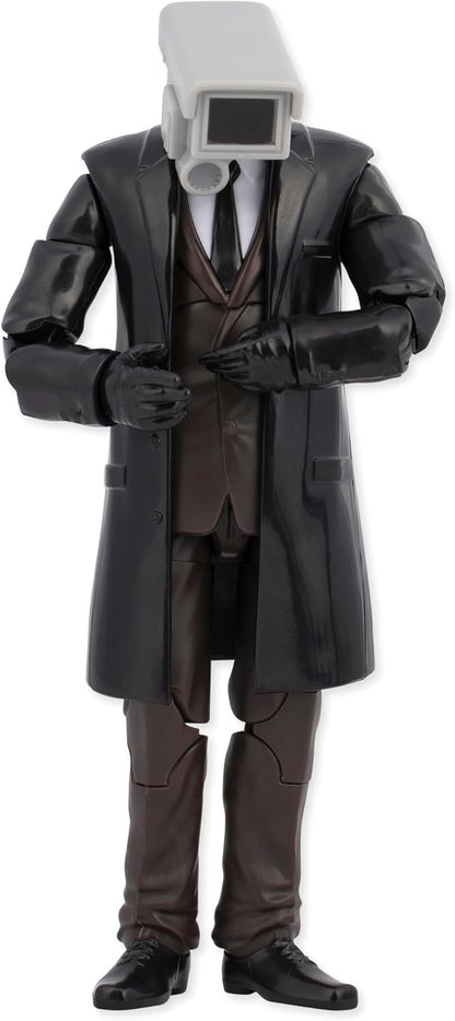 Skibidi Toilet Deluxe Figure Cameraman, Collectible Figures, Officially Licensed Toilet Merch, Black