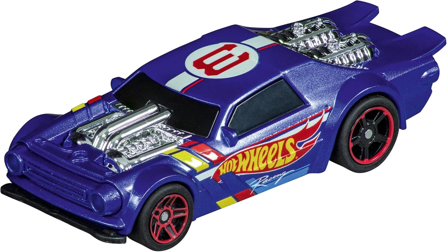 Carrera GO 20062553UK Hot Wheels 6.4 - GO Slot Racing Track With UK Plug, For Children From 6 Years And Adults,1:43 Scale, 6.4 Metres, With Hot Wheels - Night Shifter & Hot Wheels - HW50 Concept