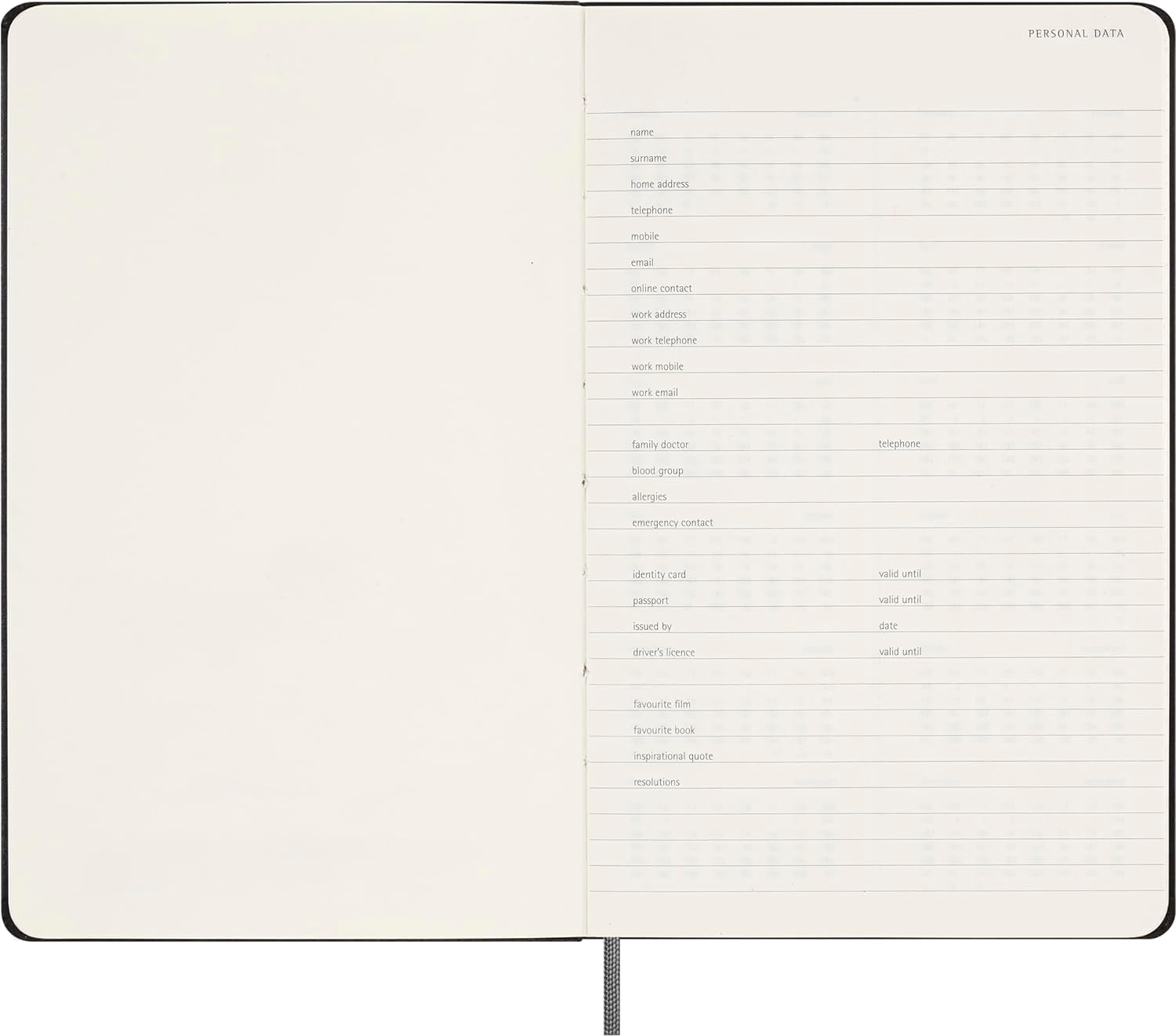 Moleskine Undated Weekly Planner, Weekly Planner with Space for Notes 12 Months, Hard Cover and Elastic Closure, Black Color, Large Format 13 x 21 cm