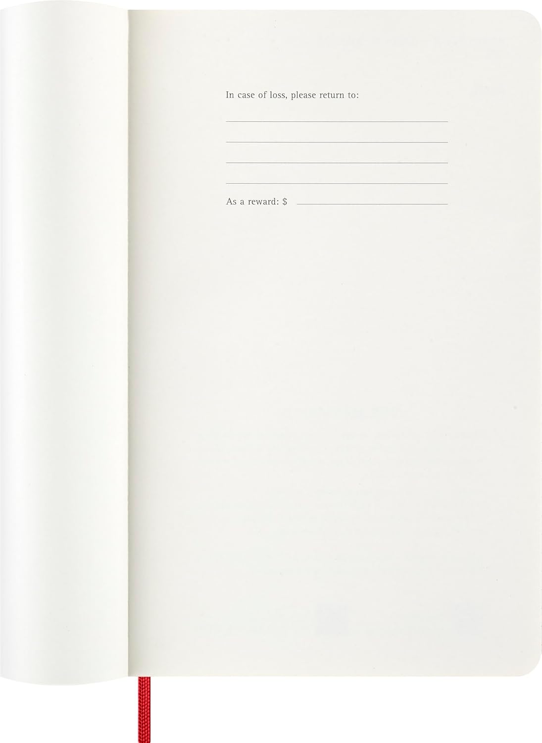 Moleskine Daily Planner, Daily Agenda 2026 12 Months, With Soft Cover and Elastic Closure, Large Format 13x21, Color Red