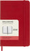 Moleskine Daily Planner, Daily Agenda 2026 12 Months, With Hard Cover and Elastic Closure, Pocket Size 9x14, Red Color