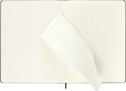 Moleskine Weekly Planner, Vertical Pro Weekly Agenda 12 Months 2025, Hard Cover and Elastic Closure, Black Color, Extra Large Size 19x25 cm