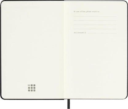 Moleskine Agenda Semanal, Agenda Semanal 2026 12 Meses Con Espacio Para Notas, Con Tapa Dura y Cierre Elástico, Formato de Bolsillo 9x14, Color Negro
