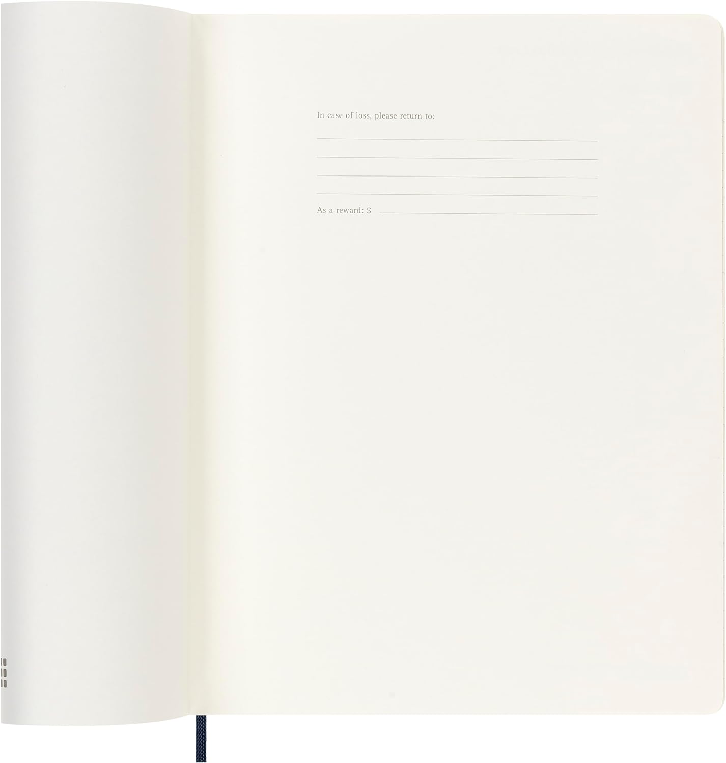 Moleskine Weekly Planner, 2026 Weekly Agenda 12 Months With Space For Notes, With Soft Cover and Elastic Closure, Colour Blue, XL Format 19 x 25 cm