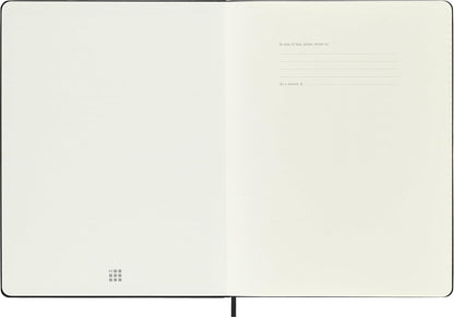 Moleskine Weekly Planner, Agenda Settimanale 2026 12 Mesi Con Spazio Per Note, Con Copertina Rigida e Chiusura Elastica, Formato XL 19 x 25 cm, Colore Nero
