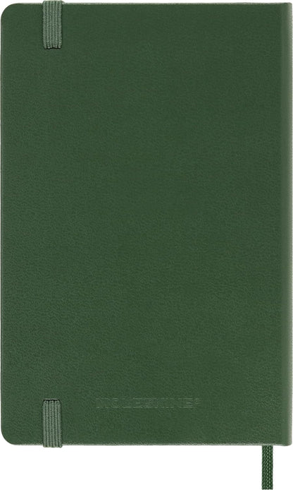 Moleskine Weekly Planner, Agenda Settimanale 2026 12 Mesi Con Spazio Per Note, Con Copertina Rigida e Chiusura Elastica, Formato Pocket 9 x 14 cm, Colore Verde