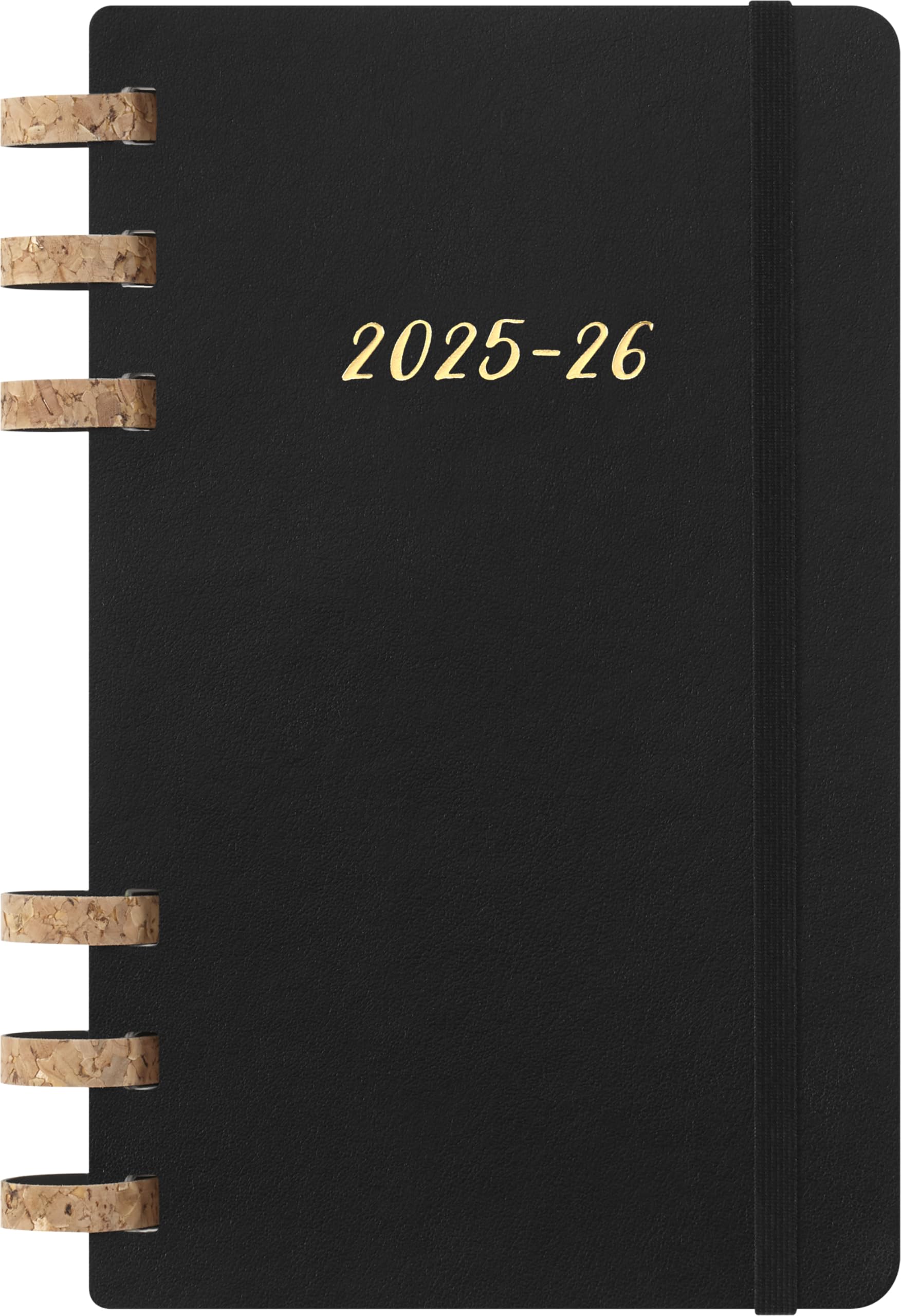 Moleskine Student Life Planner 2025-26, Weekly and Monthly Spiral 12-Month Planner with Soft Cover, Black Color, Large 15 x 21 cm