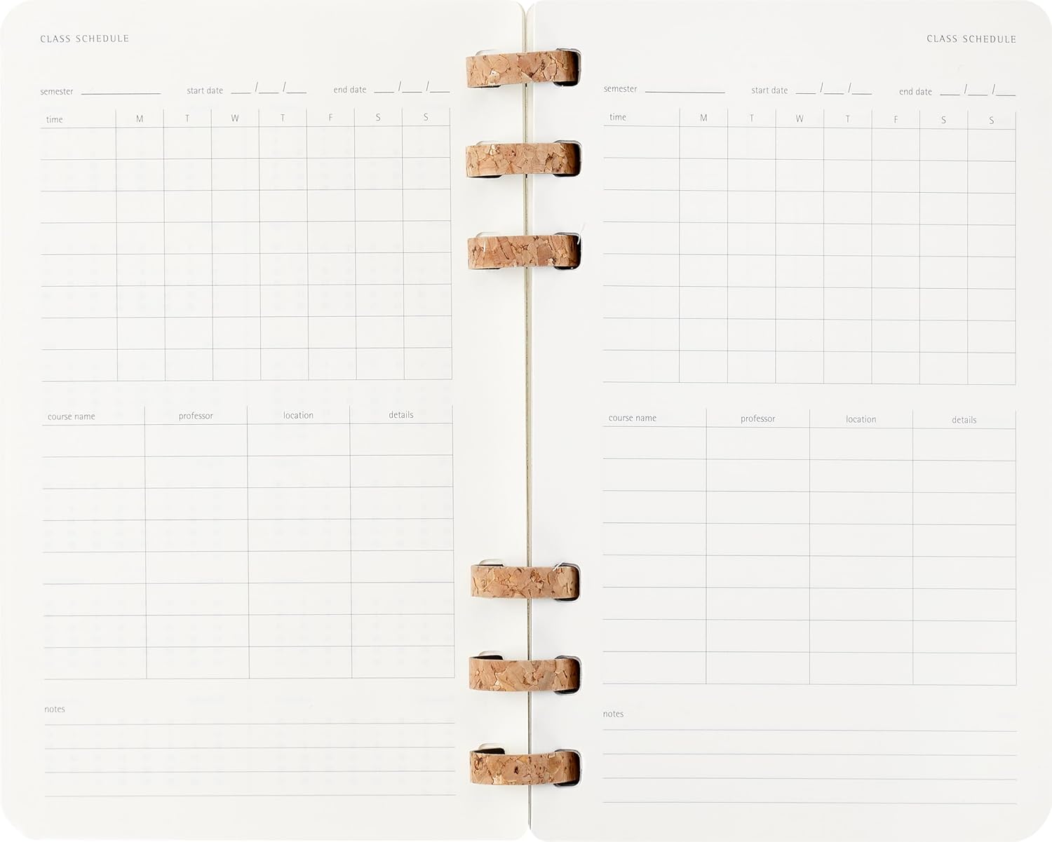 Moleskine Student Life Planner 2025-26, Weekly and Monthly Spiral 12-Month Planner with Soft Cover, Black Color, Large 15 x 21 cm