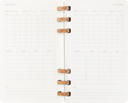 Moleskine Student Life Planner 2025-26, Weekly and Monthly Spiral 12-Month Planner with Soft Cover, Black Color, Large 15 x 21 cm