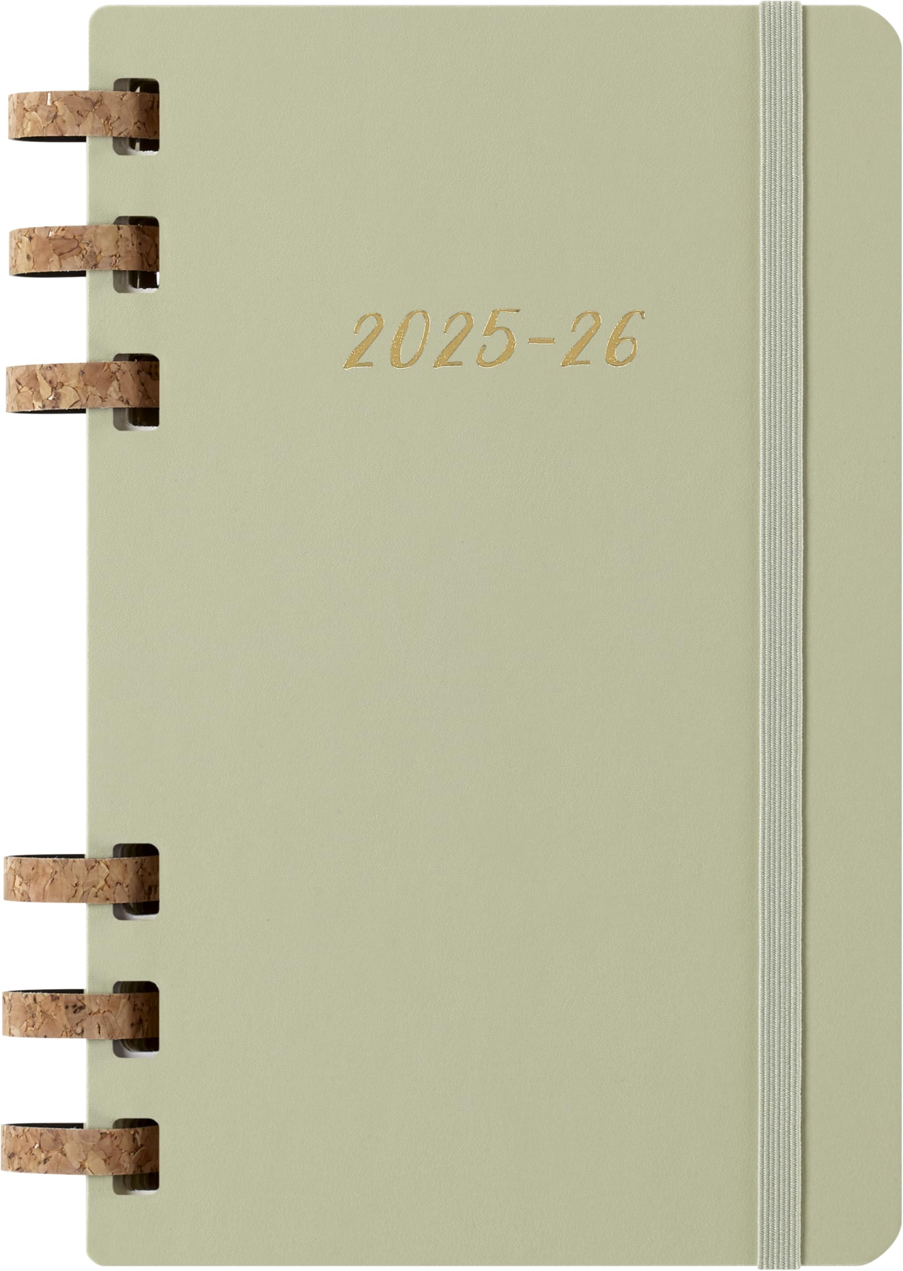 Moleskine Student Life Planner 2025-2026, Weekly and Monthly Spiral 12 Month Diary with Soft Cover, Crush Kiwi Colour, Large Size 15 x 21 cm