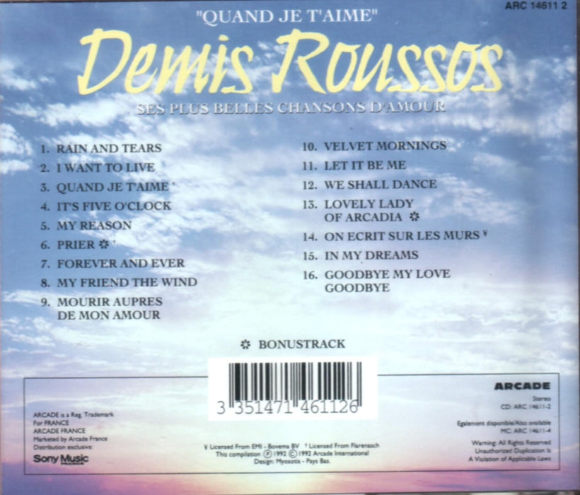 Demis Roussos Quand Je T Aime