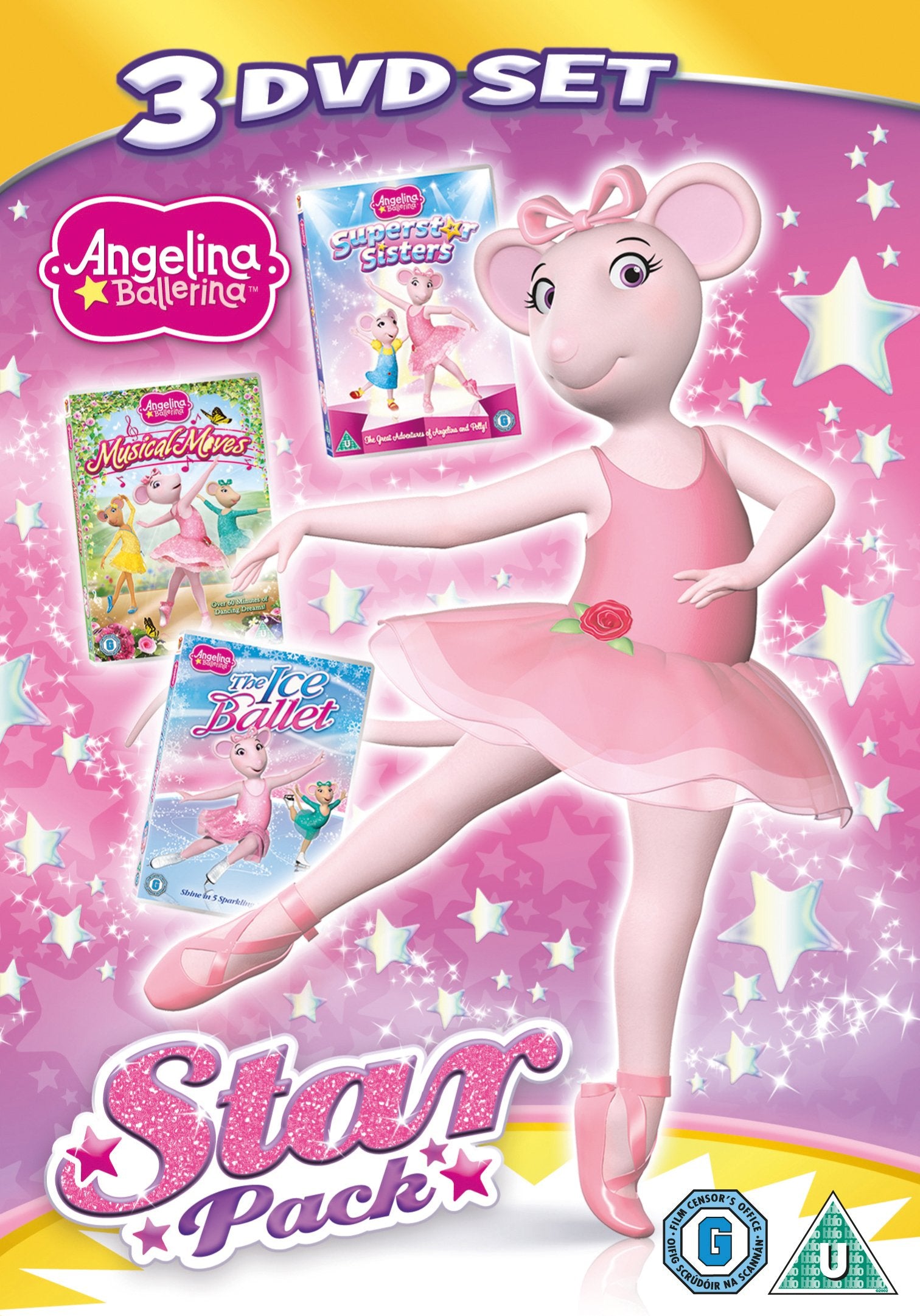 Angelina Ballerina: Star Pack (Triple Pack: Superstar Sisters/Musical Moves/The Ice Ballet)