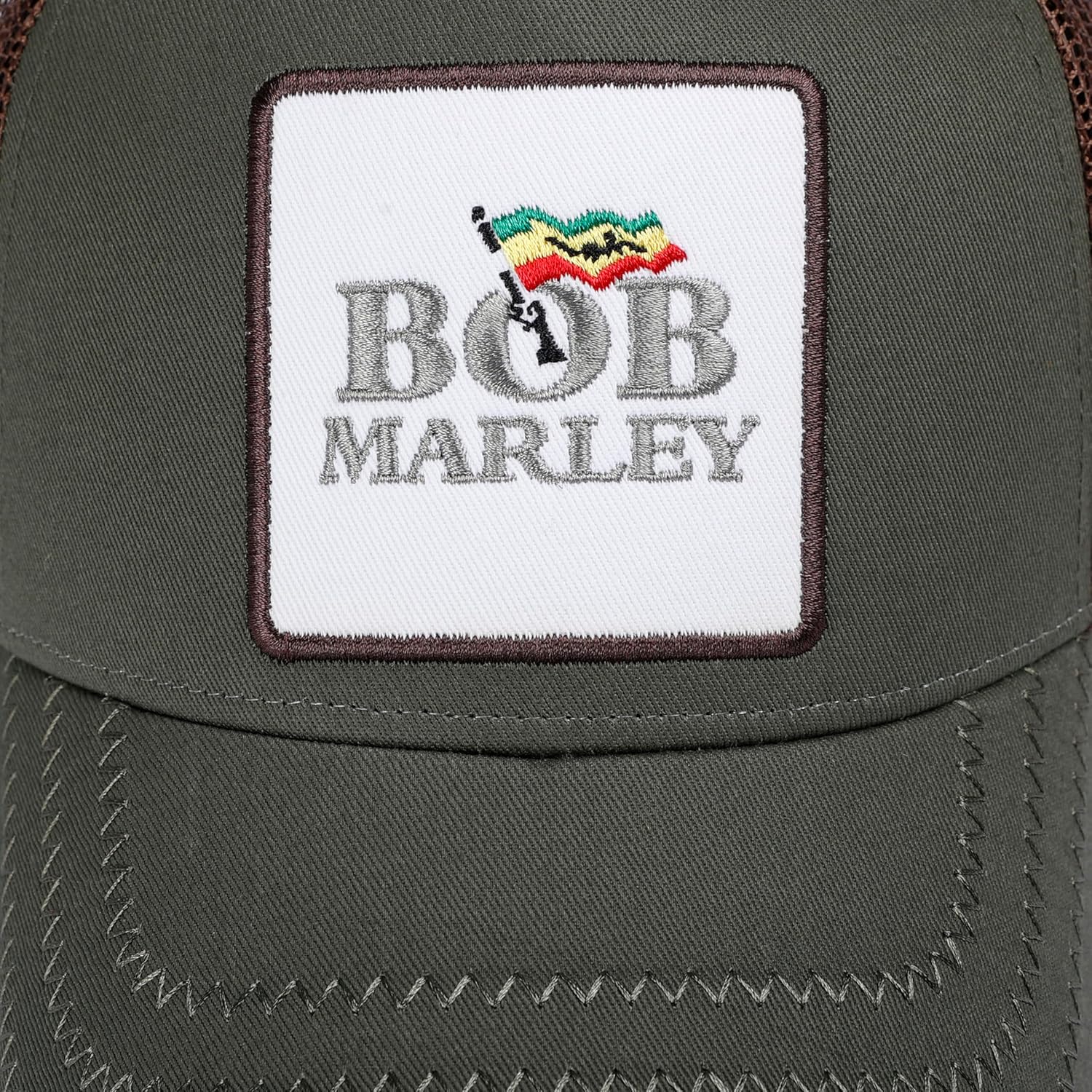 Amplified Trucker Baseball Cap with Adjustable Snapback Closure, Breathable