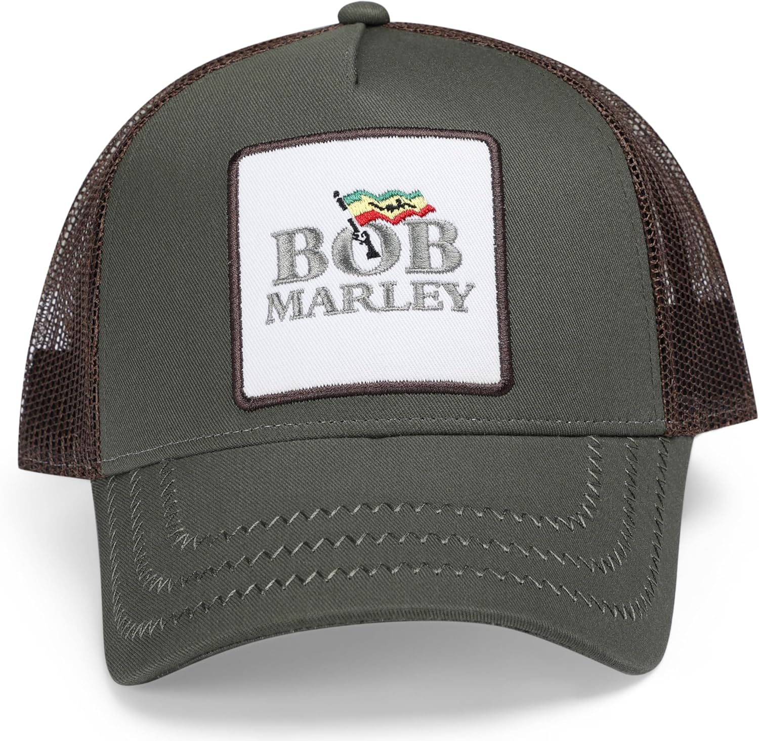 Amplified Trucker Baseball Cap with Adjustable Snapback Closure, Breathable