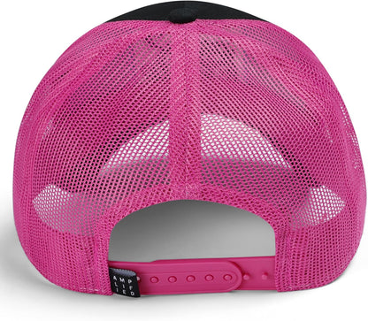 Amplified Trucker Baseball Cap with Adjustable Snapback Closure, Breathable