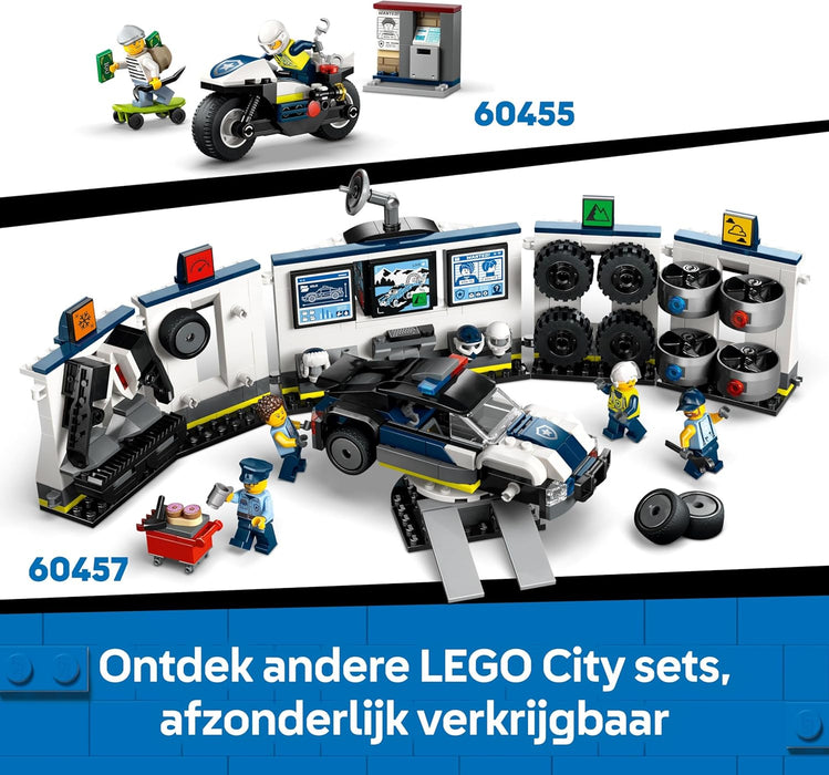 LEGO City Police Boat Chase Set - incl. 2 Boat Toys, 3 Minifigures & a Shark Animal Figure - Gift for 6+ Year Old Boys & Girls - 60456