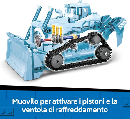 LEGO City Yellow Bulldozer Toy - Large Construction Vehicle Building Set - incl. 3 Minifigures plus Loose Bricks & Road Signs - Birthday Gift for 8+ Year Old Boys - 60466