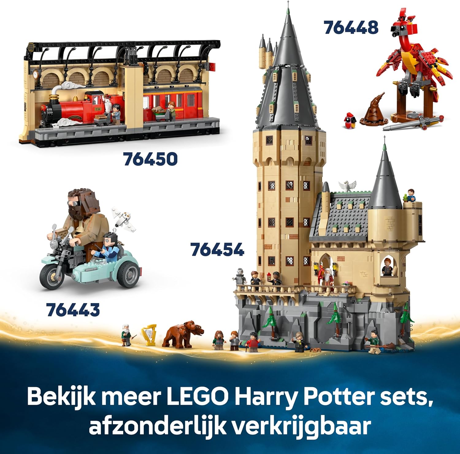 LEGO Harry Potter Chomping Monster Book Of Monsters – Interactive Toy with Pull-Back Motor & Chomping Mouth – incl. Neville Longbottom Minifigure - Gift for 9+ Year Old Boys, Girls & Fans - 76449