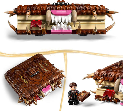 LEGO Harry Potter Chomping Monster Book Of Monsters – Interactive Toy with Pull-Back Motor & Chomping Mouth – incl. Neville Longbottom Minifigure - Gift for 9+ Year Old Boys, Girls & Fans - 76449