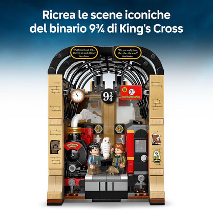 LEGO Harry Potter Book Nook: Hogwarts Express Set with a Train Toy, 2 Minifgures incl. Ron Weasley, plus Hedwig and Scabbers Figures - Wizarding World Gift for 10+ Year Old Boys, Girls & Fans - 76450