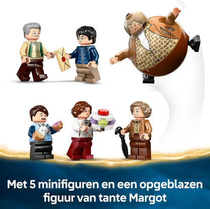 LEGO Harry Potter Privet Drive: Aunt Marge's Visit – Toy House with a Detailed Interior, 5 Minifigures & Inflated Aunt Marge Figure - Prisoner of Azkaban Gift for 8+ Year Old Girls & Boys - 76451