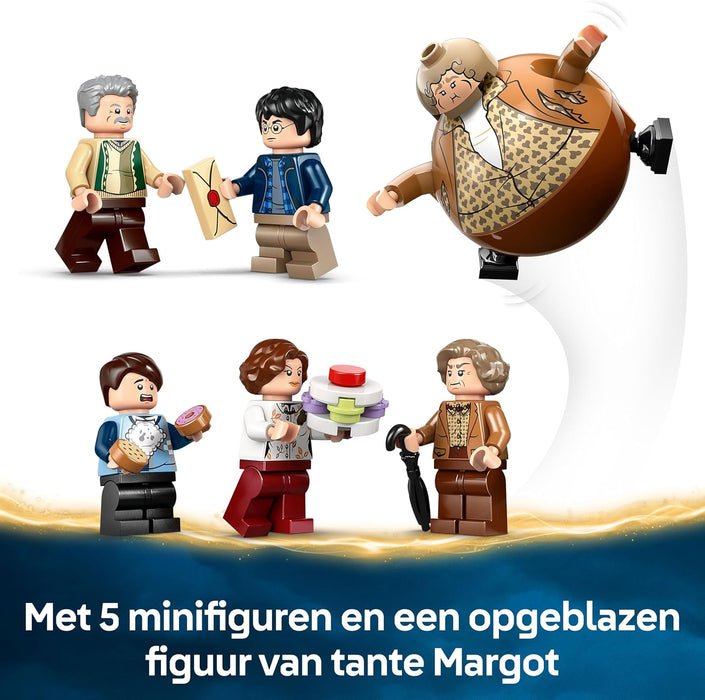 LEGO Harry Potter Privet Drive: Aunt Marge's Visit – Toy House with a Detailed Interior, 5 Minifigures & Inflated Aunt Marge Figure - Prisoner of Azkaban Gift for 8+ Year Old Girls & Boys - 76451