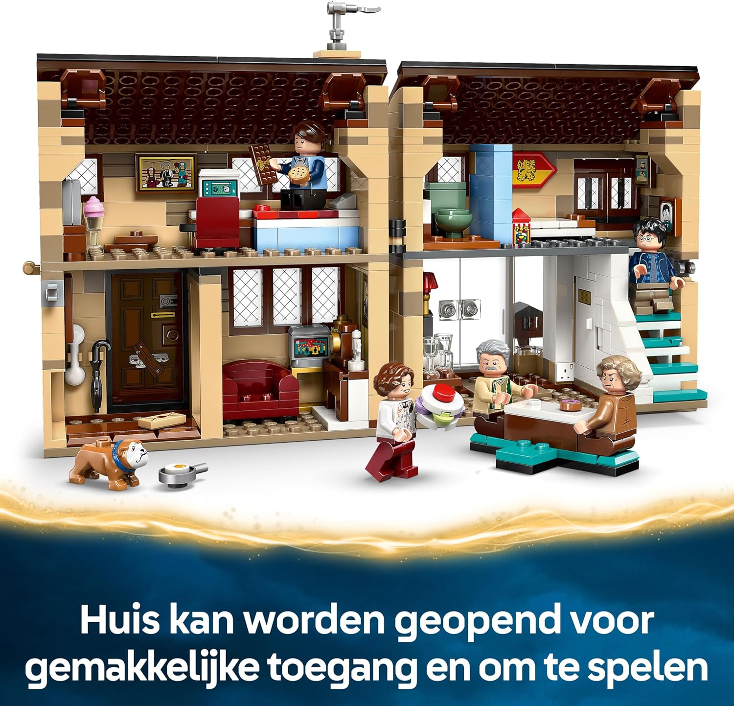 LEGO Harry Potter Privet Drive: Aunt Marge's Visit – Toy House with a Detailed Interior, 5 Minifigures & Inflated Aunt Marge Figure - Prisoner of Azkaban Gift for 8+ Year Old Girls & Boys - 76451