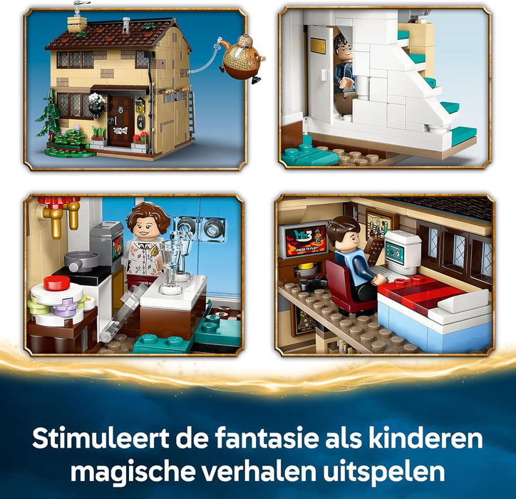 LEGO Harry Potter Privet Drive: Aunt Marge's Visit – Toy House with a Detailed Interior, 5 Minifigures & Inflated Aunt Marge Figure - Prisoner of Azkaban Gift for 8+ Year Old Girls & Boys - 76451
