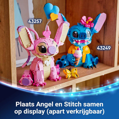 LEGO | Disney Angel - Lilo & Stitch Building Toy - Brick Built Display Figure with 3 Heart Balloons & a Butterfly - Gift for 9+ Year Old Girls, Boys and Adult Fans - 43257