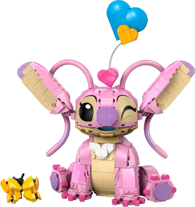 LEGO | Disney Angel - Lilo & Stitch Building Toy - Brick Built Display Figure with 3 Heart Balloons & a Butterfly - Gift for 9+ Year Old Girls, Boys and Adult Fans - 43257