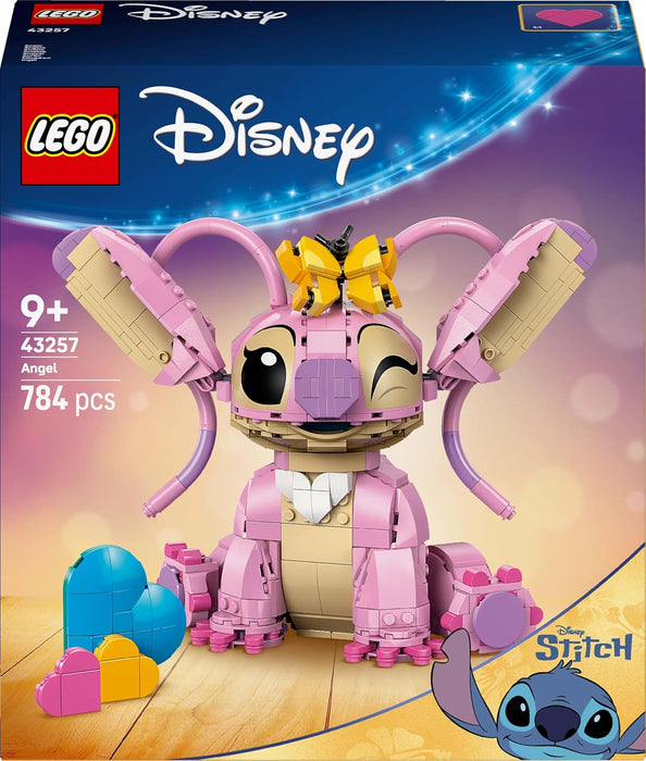 LEGO | Disney Angel - Lilo & Stitch Building Toy - Brick Built Display Figure with 3 Heart Balloons & a Butterfly - Gift for 9+ Year Old Girls, Boys and Adult Fans - 43257