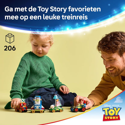LEGO ǀ Disney and Pixar’s Toy Story Celebration Train & RC Car Toy - incl. Woody, Buzz Lightyear, Jessie & Bo Peep Minifigures - Creative Gift for 4+ Year Old Boys & Girls - 43264