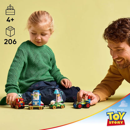 LEGO ǀ Disney and Pixar’s Toy Story Celebration Train & RC Car Toy - incl. Woody, Buzz Lightyear, Jessie & Bo Peep Minifigures - Creative Gift for 4+ Year Old Boys & Girls - 43264