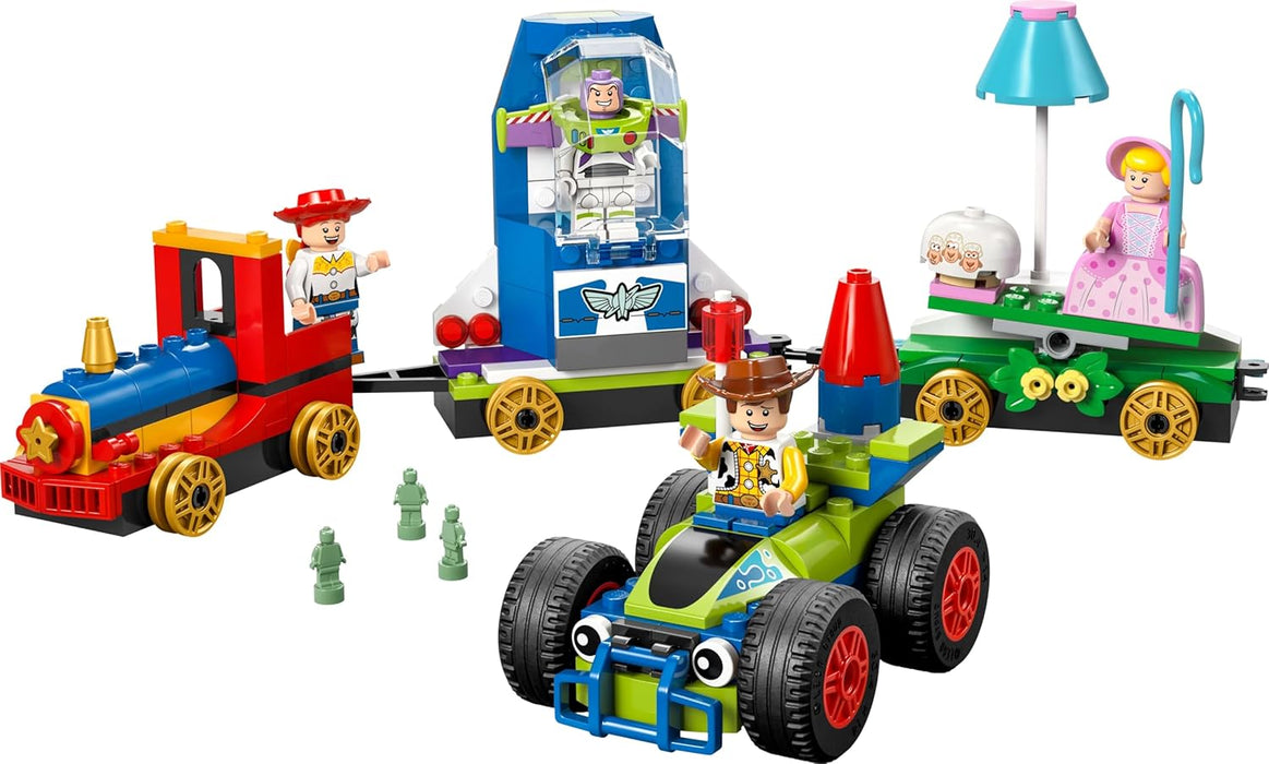 LEGO ǀ Disney and Pixar’s Toy Story Celebration Train & RC Car Toy - incl. Woody, Buzz Lightyear, Jessie & Bo Peep Minifigures - Creative Gift for 4+ Year Old Boys & Girls - 43264