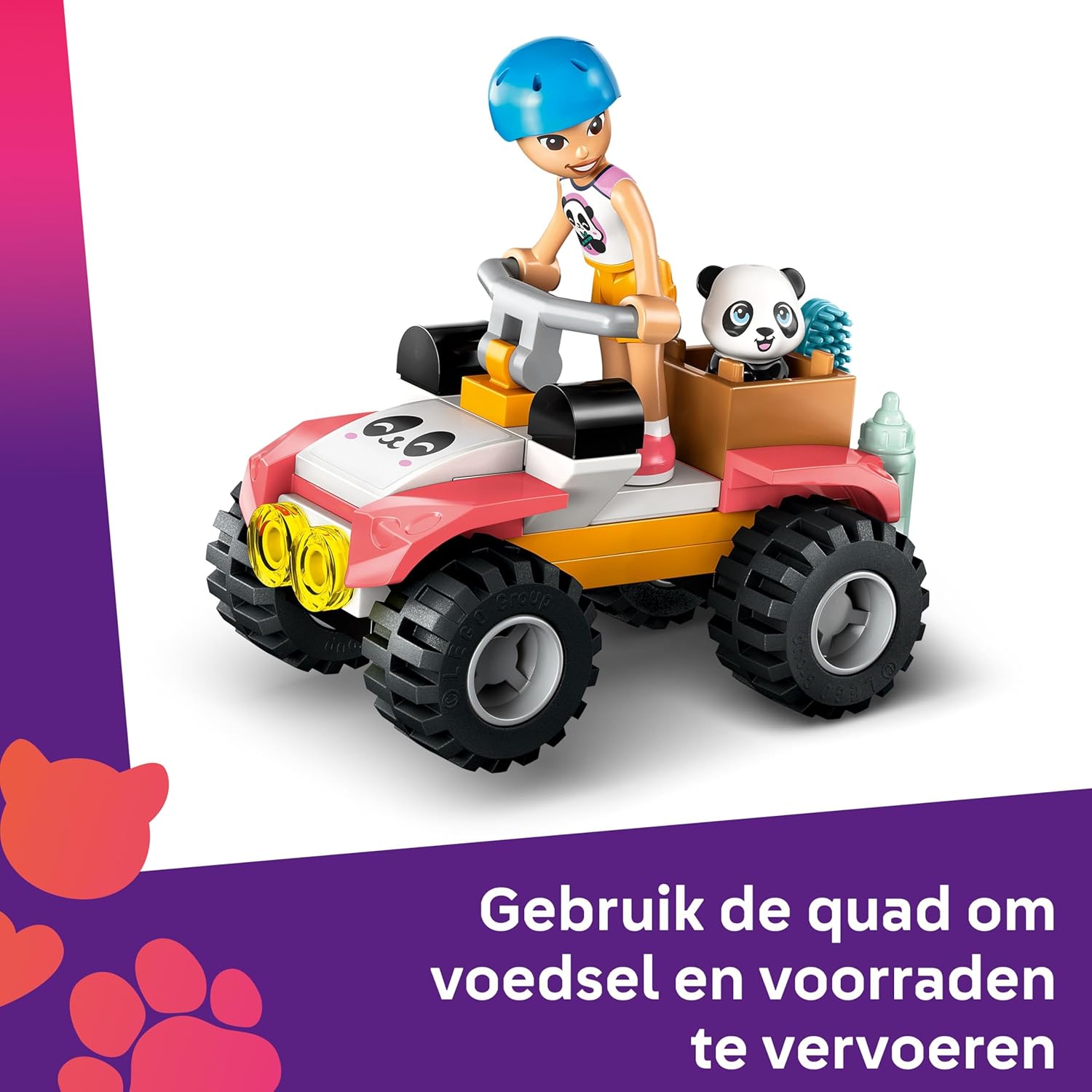 LEGO Friends Il Santuario dei Panda Giocattolo per la Cura degli Animali con Casa sull'Albero, Veicolo ATV, 2 Mini Bamboline e 3 Panda - Giochi Creativi per Bambine da 7 Anni in su - 42648