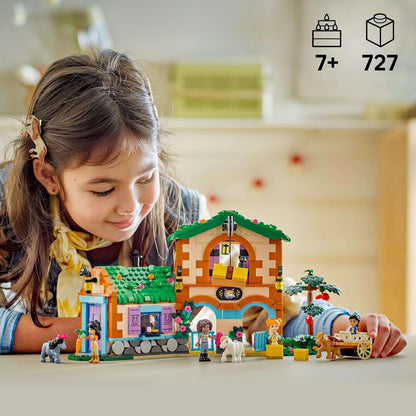 LEGO Friends Pony Ranch & Stable Toy - incl. 3 Horse Animal Figures, 4 Mini Dolls and a Cat, plus fun Accessories - Creative Gift for 7+ Year Old Girls - 42654