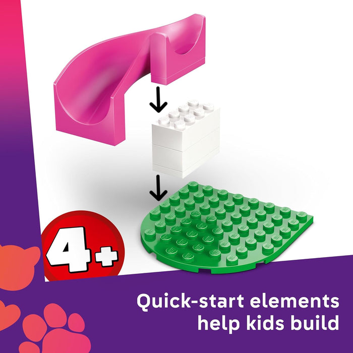 LEGO Friends Puppy Playground Toy - incl. a Park with a Slide, 2 Mini Dolls & 3 Pet Dog Animal Figures, plus Accessories - Creative Gift for 4+ Year Old Girls - 42665