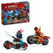LEGO NINJAGO Kai’s Motorcycle Speed Race Set - 2 Ninja Motorbike Toys with Spinning Wheels plus 2 Minifigures with Weapon Accessories - Gift for 6+ Year Old Boys & Dragons Rising Fans - 71838