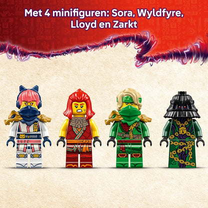 LEGO NINJAGO Rontu the Master Dragon Toy - Posable Dragon Figure with Stud Shooters - incl. Lloyd, Sora & Wyldfyre Minifigures - Gift for 7+ Year Old Boys - 71842